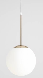 Kulista, złota lampa wisząca BOSSO 1 MINI GOLD (20cm) 3.png