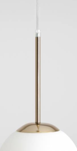 Kulista, złota lampa wisząca BOSSO 1 MINI GOLD (20cm).png