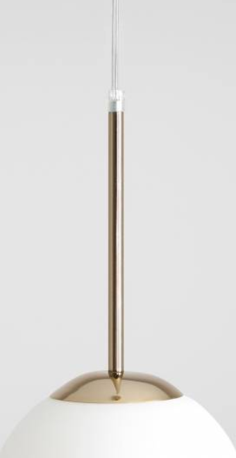 Kulista, złota lampa wisząca BOSSO 1 MINI GOLD (20cm).png