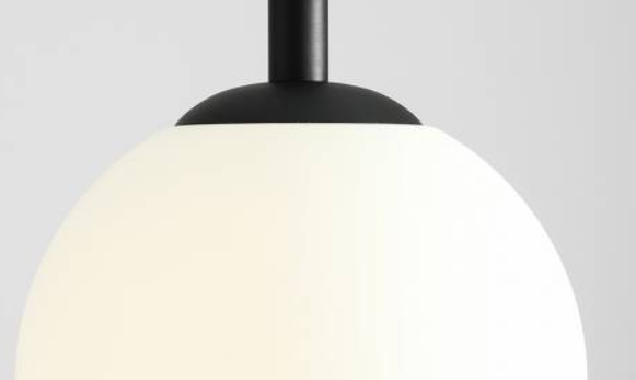 Duża, kulista lampa wisząca BOSSO GRANDE XL BLACK (40cm) 4.png