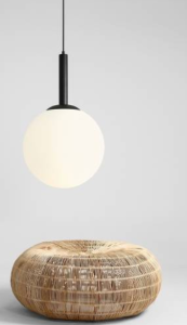 Duża, kulista lampa wisząca BOSSO GRANDE XL BLACK (40cm) 2.png