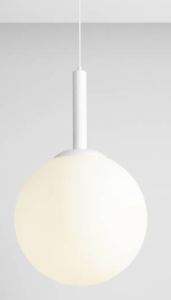 Duża, kulista lampa wisząca BOSSO GRANDE XL WHITE (40cm) 3.png