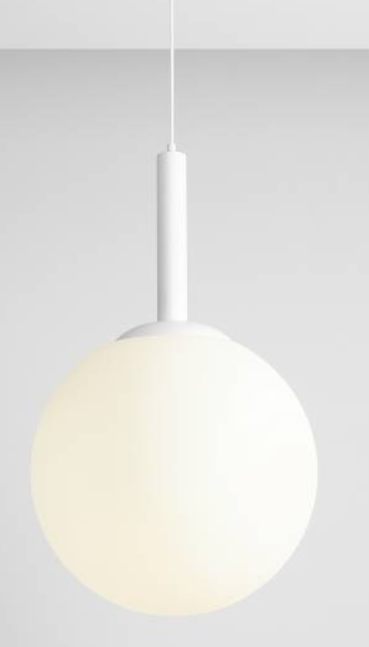 Duża, kulista lampa wisząca BOSSO GRANDE XL WHITE (40cm) 3.png