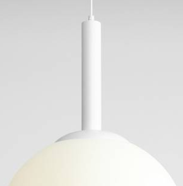Duża, kulista lampa wisząca BOSSO GRANDE XL WHITE (40cm) 2.png