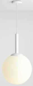 Duża, kulista lampa wisząca BOSSO GRANDE XL WHITE (40cm).png