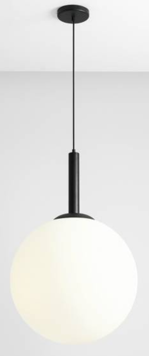 Duża, kulista lampa wisząca BOSSO GRANDE XXL BLACK (50cm).png