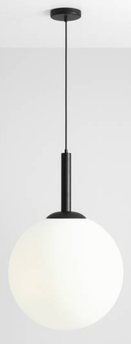 Duża, kulista lampa wisząca BOSSO GRANDE XXL BLACK (50cm) 2.png