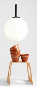 Duża, kulista lampa wisząca BOSSO GRANDE XXL BLACK (50cm) 5.png
