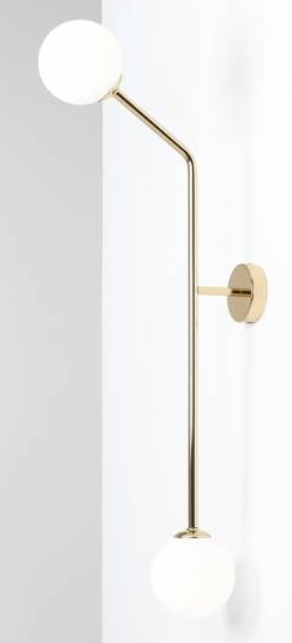 Minimalistyczna lampa ścienna lub sufitowa PURE WALL GOLD Vertical.png