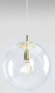 Kulista, transparentna lampa wisząca GLOBE GOLD 5.png