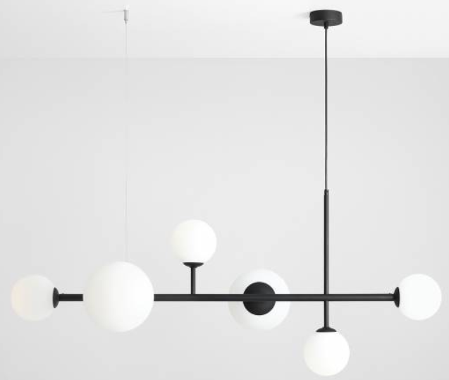 Efektowna lampa wisząca DIONE 6 BLACK.png