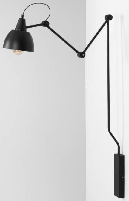 Designerski kinkiet AIDA 1 LONG BLACK.png