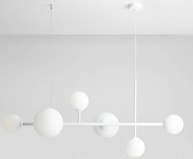 Efektowana lampa wisząca DIONE 6 WHITE.png