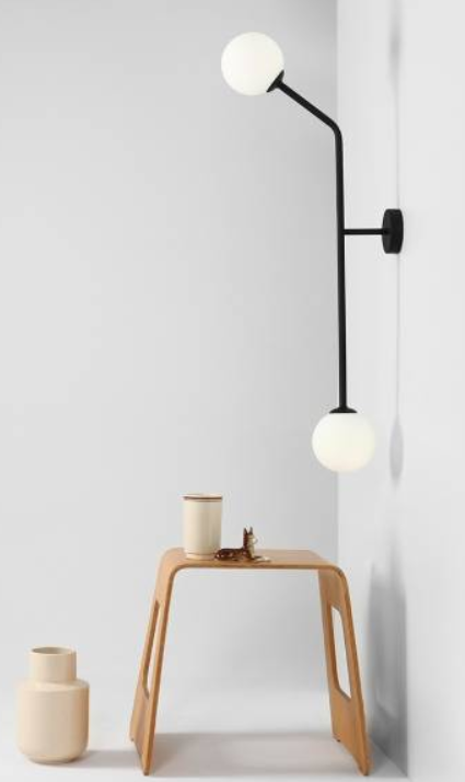 Minimalistyczna lampa ścienna PURE WALL BLACK vertical 3.png