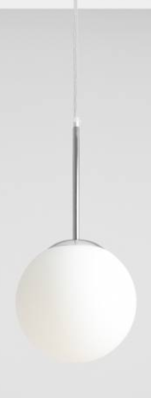 Kulista, srebrna lampa wisząca Bosso 1 MINI CHROME (20cm) 2.png