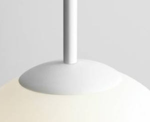 Efektowna, kulista lampa wisząca BOSSO 1 WHITE (30cm) 4.png