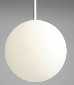 Efektowna, kulista lampa wisząca BOSSO 1 WHITE (30cm).png