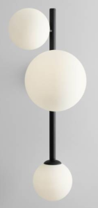 Efektowna lampa ścienna DIONE 3 WALL BLACK 5.png