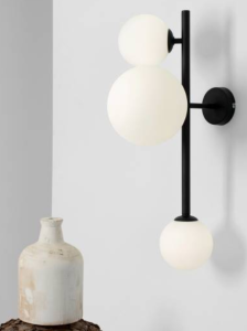 Efektowna lampa ścienna DIONE 3 WALL BLACK 2.png