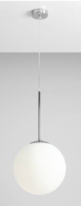 Efektowna, kulista lampa wisząca BOSSO 1 CHROME (30cm) 4.png