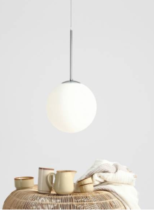 Efektowna, kulista lampa wisząca BOSSO 1 CHROME (30cm).png