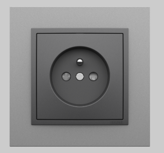 Gniazdko Animato Aluminium,Szary 1.png