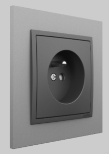 Gniazdko Animato Aluminium,Szary 2.png