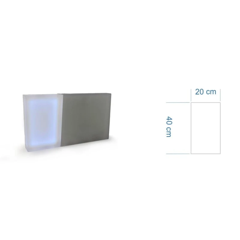 Świecąca Płyta Brukowa 20x40 RGB
