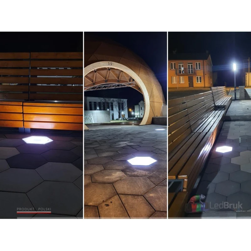 Świecąca Płyta Brukowa 20x40 RGB