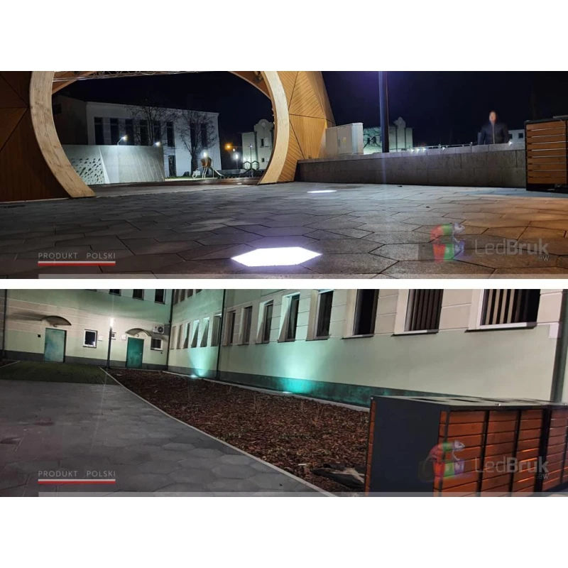 Świecąca Płyta Brukowa Trylinka Heksagon RGB