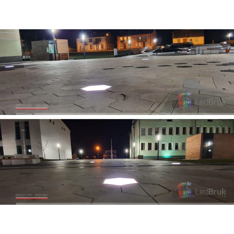 Świecąca Płyta Brukowa Trylinka Heksagon RGB